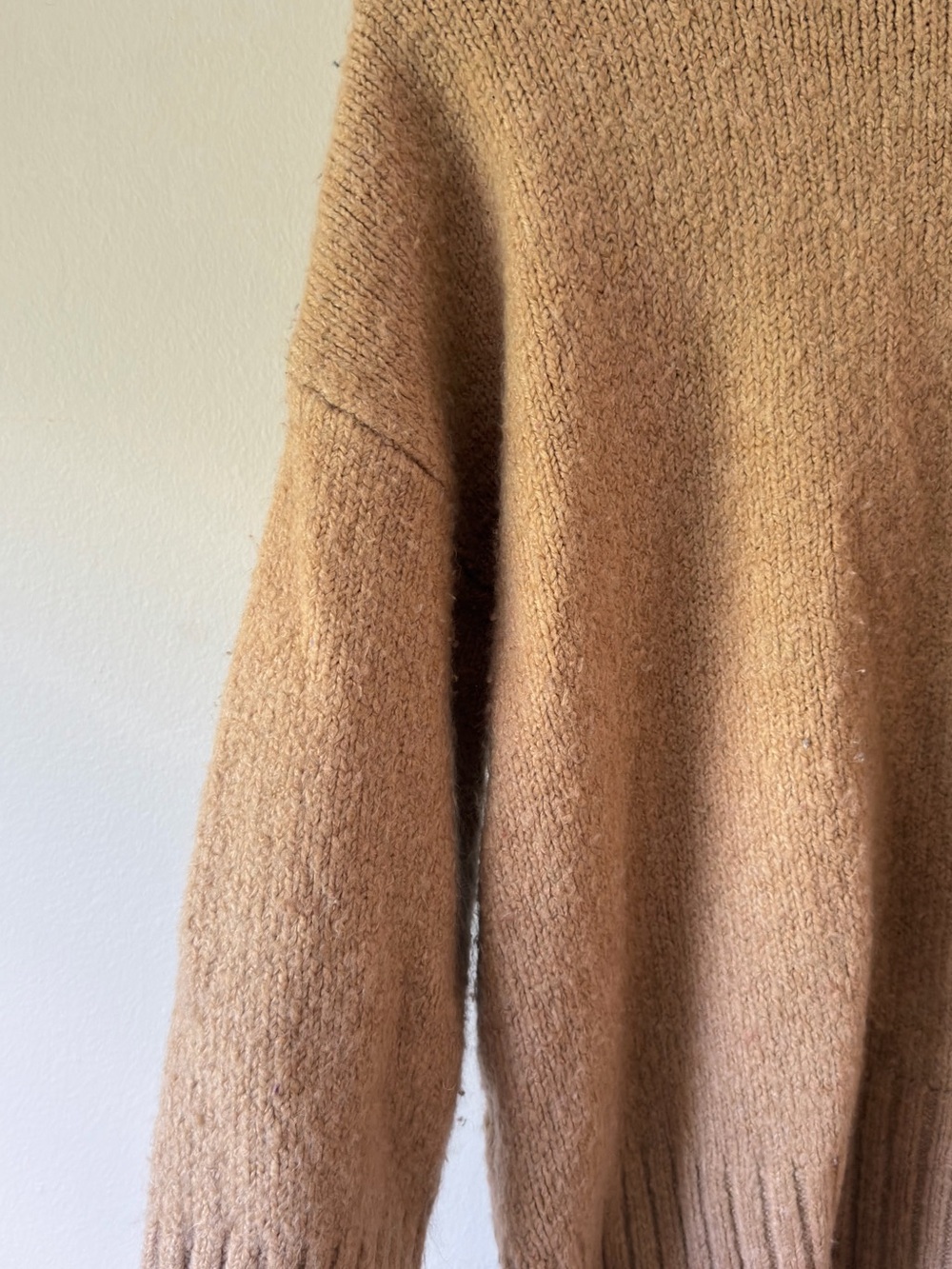 Topshop Camel Crewneck Sweater - Picture 4 of 4